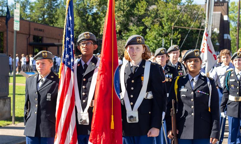Franklin High students celebrate the homecoming parade